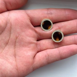 Michael Kors Tortoise Shell Round Studs